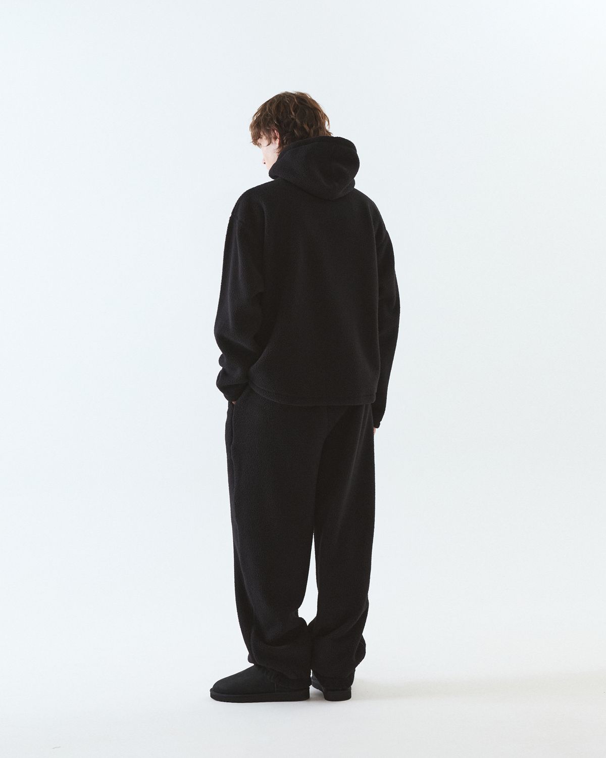 디앤드퀘스천(THEENDQUESTION) Fleece pants / BLACK