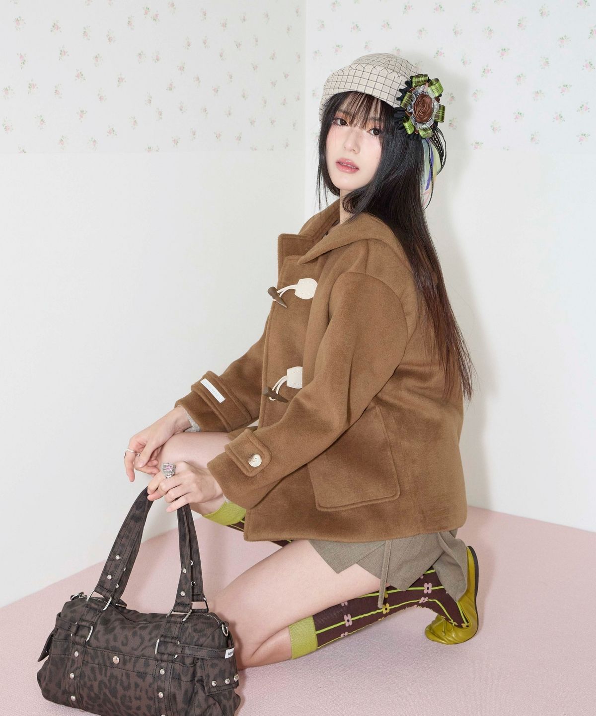 쿨키튼(KOOLKITTEN) Sailor Collar Half Coat 3colors