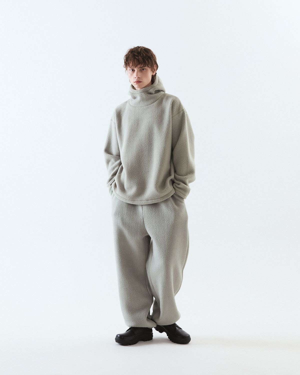 디앤드퀘스천(THEENDQUESTION) Fleece pants / BEIGE