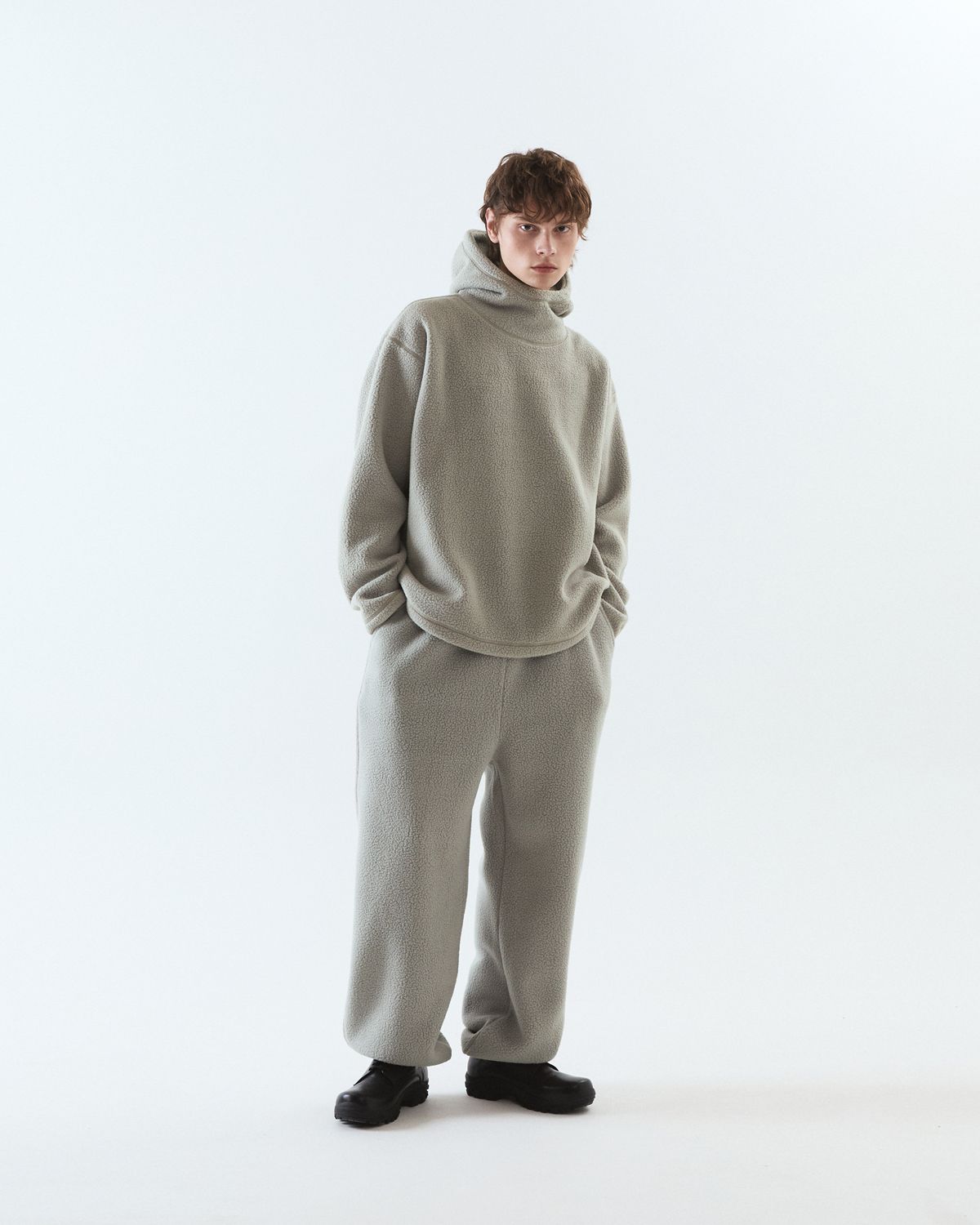 디앤드퀘스천(THEENDQUESTION) Fleece pants / BEIGE