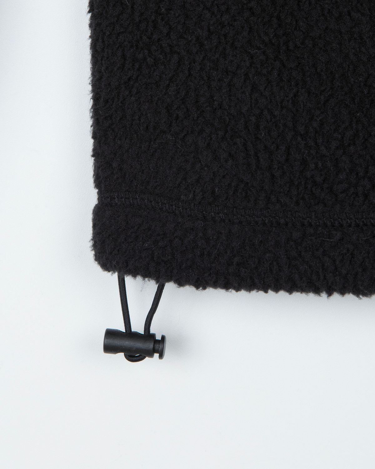 디앤드퀘스천(THEENDQUESTION) Fleece hooded t-shirt / BLACK