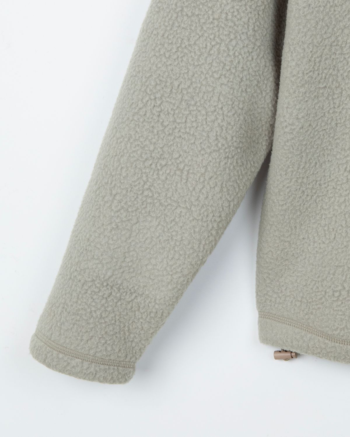 디앤드퀘스천(THEENDQUESTION) Fleece hooded t-shirt / BEIGE