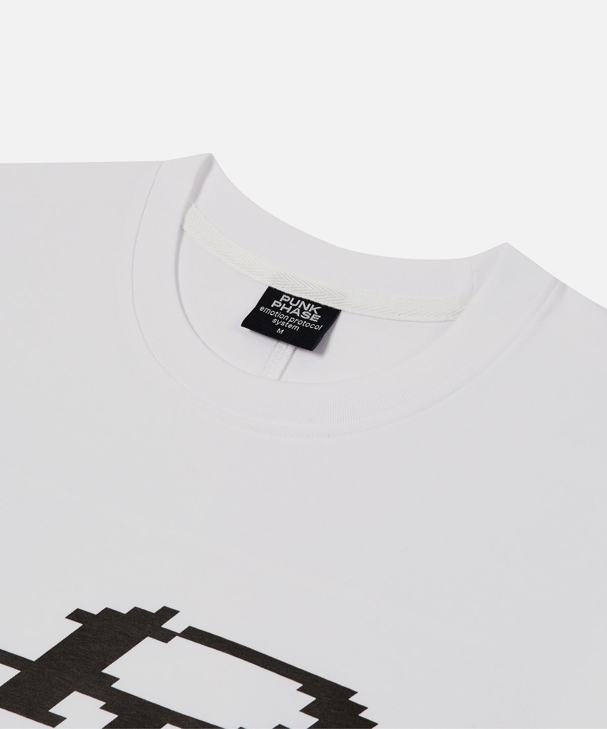 펑크페이즈(PUNKPHASE) Pixel PP L/S Tee Off White