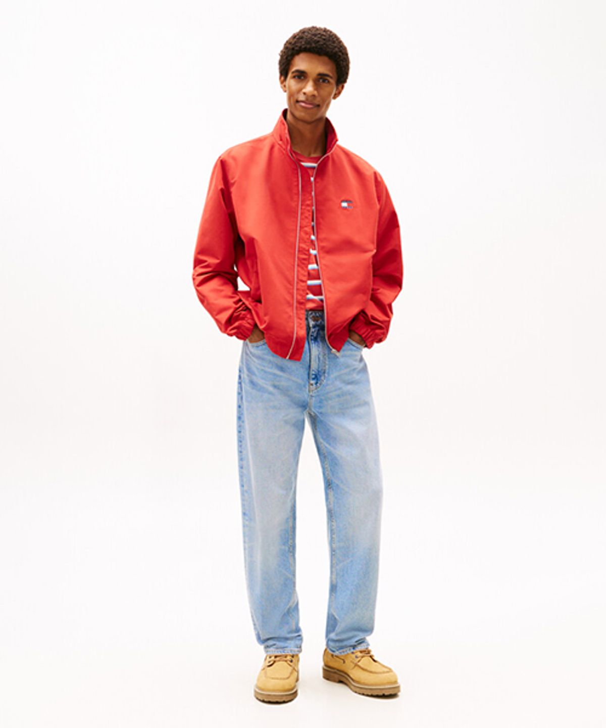 타미진스(TOMMY JEANS) 아카이브 보트 레더 로퍼-골드(T52G0ASZ320FT1KCR)
