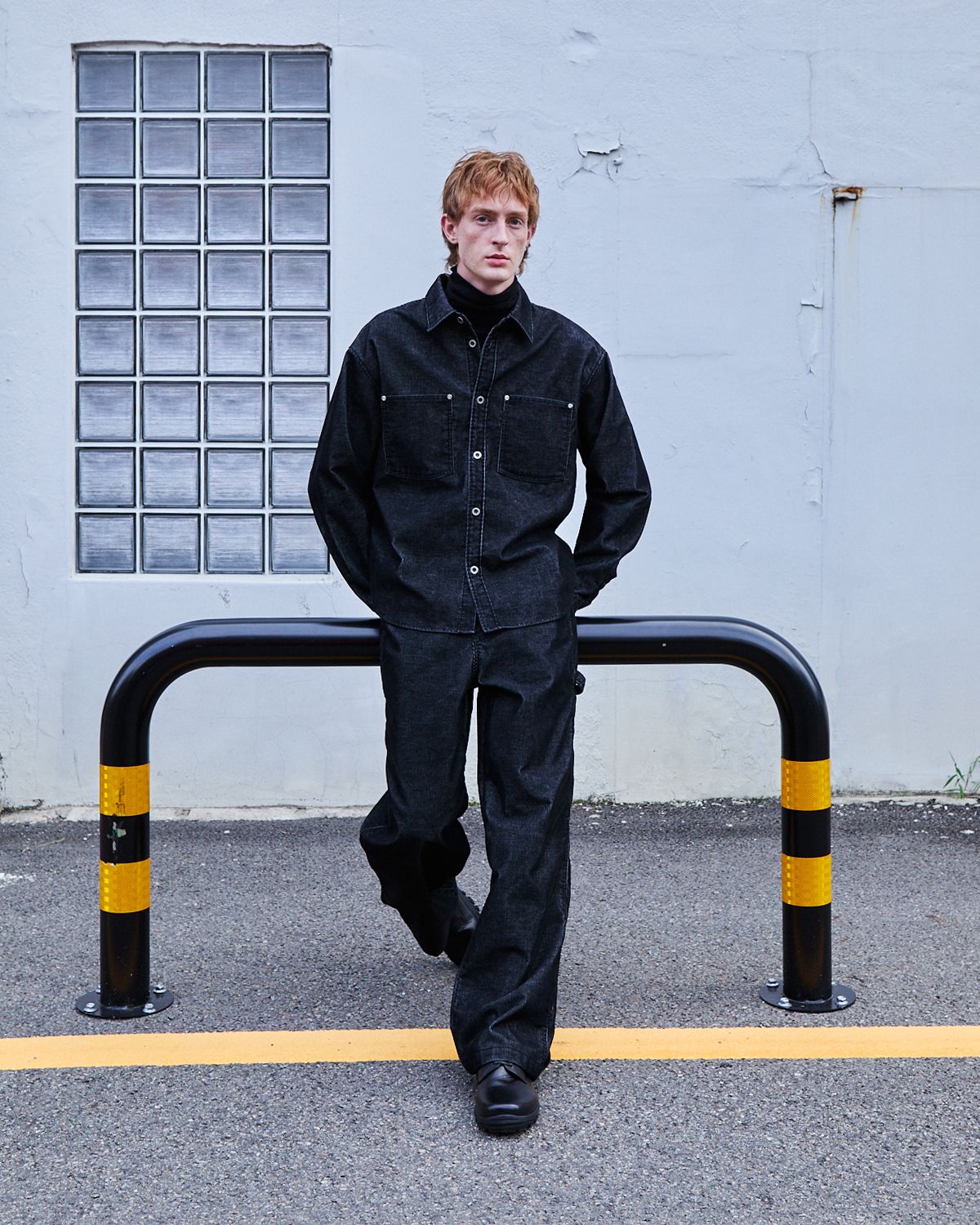 디앤드퀘스천(THEENDQUESTION) Washed corduroy pants / BLACK