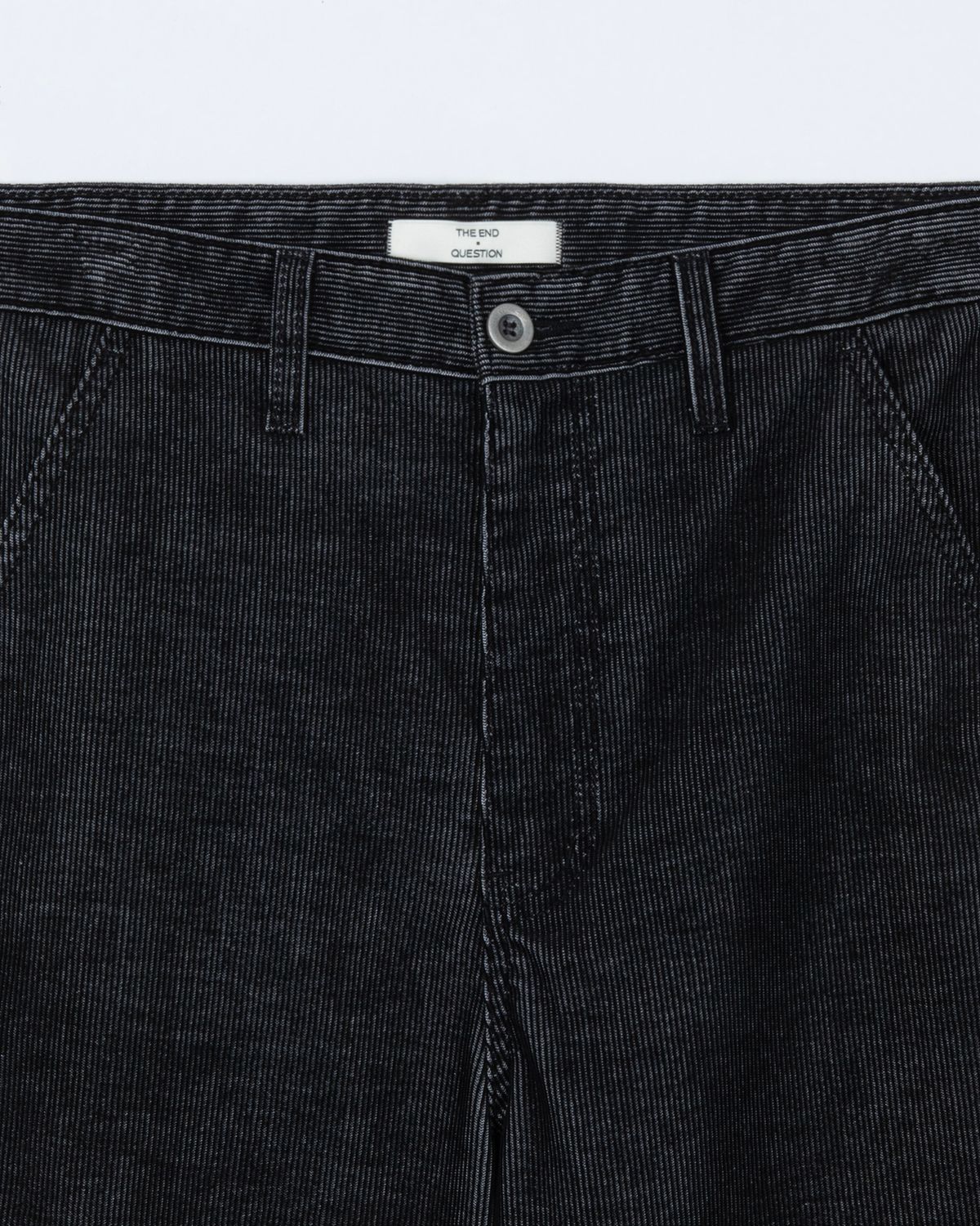 디앤드퀘스천(THEENDQUESTION) Washed corduroy pants / BLACK