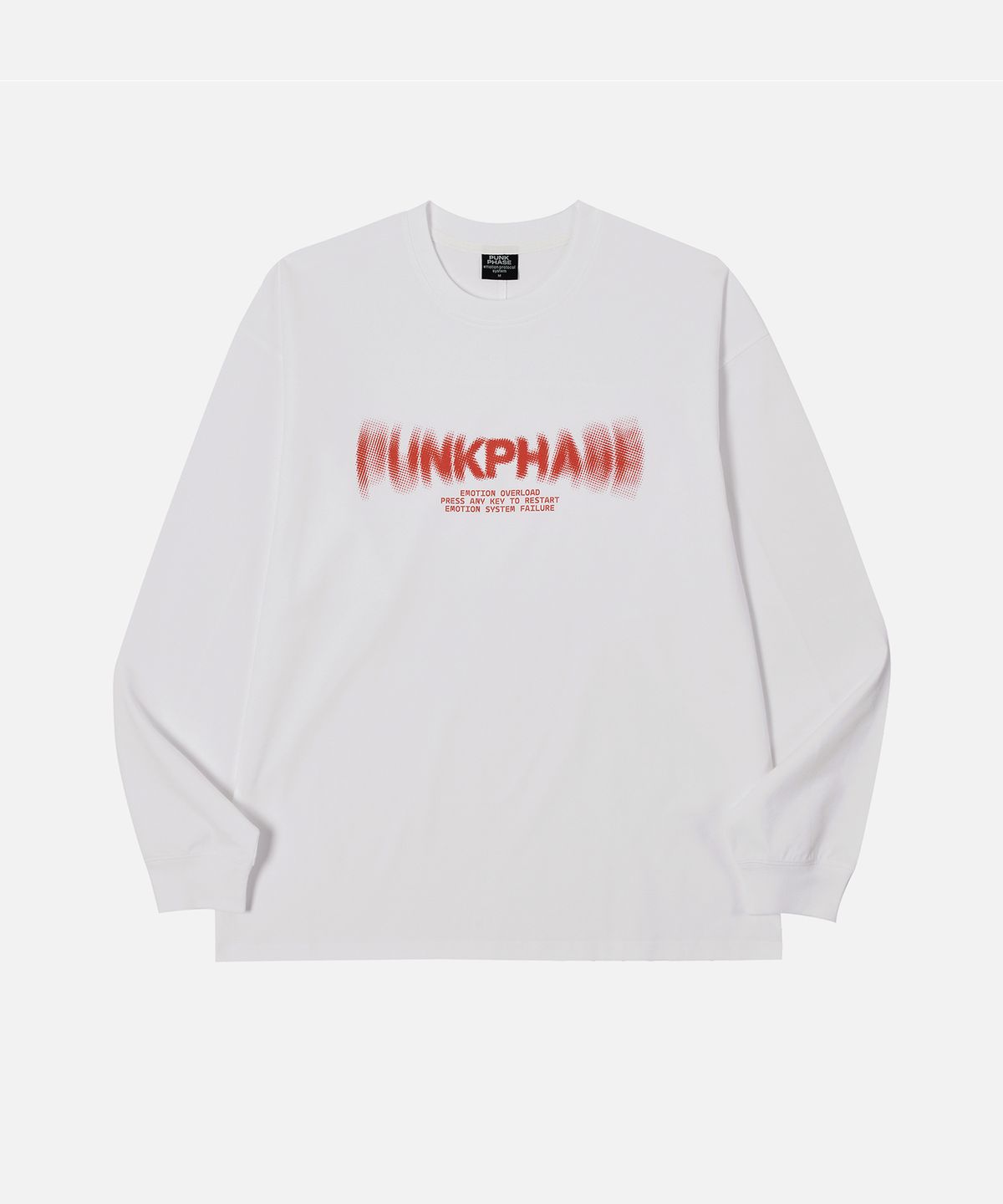 펑크페이즈(PUNKPHASE) Overload Error L/S Tee Off White