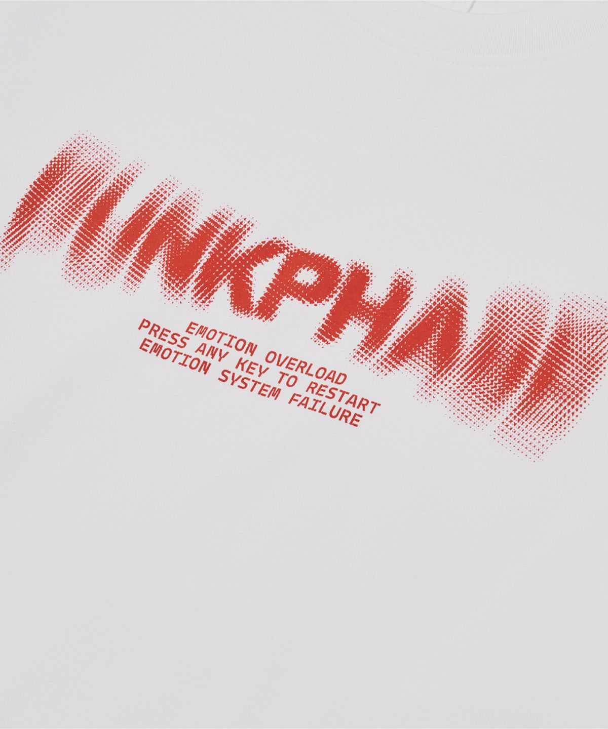 펑크페이즈(PUNKPHASE) Overload Error L/S Tee Off White