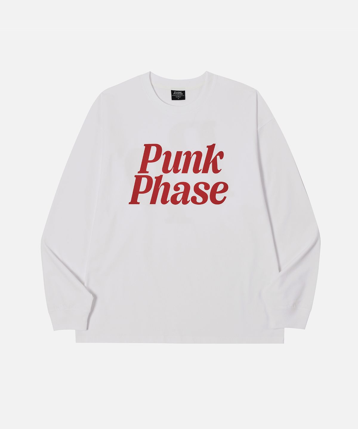 펑크페이즈(PUNKPHASE) Big PP Logo L/S Tee Off White