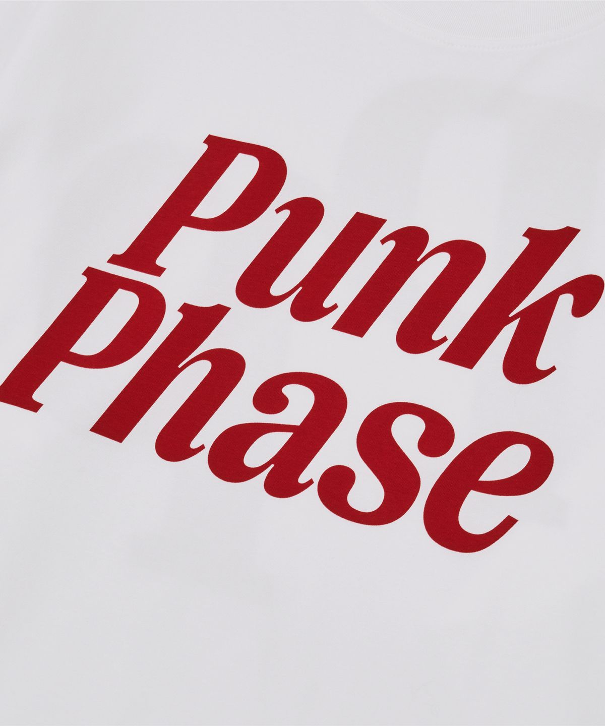 펑크페이즈(PUNKPHASE) Big PP Logo L/S Tee Off White