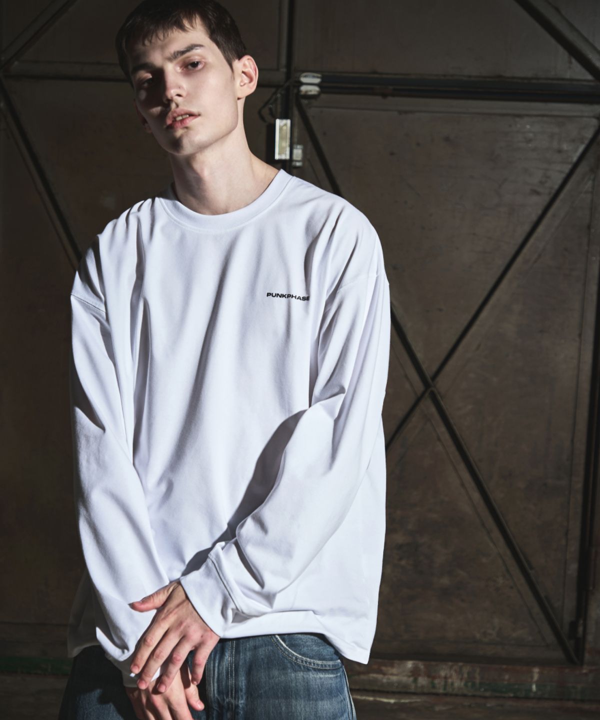펑크페이즈(PUNKPHASE) PKPS System L/S Tee Off White