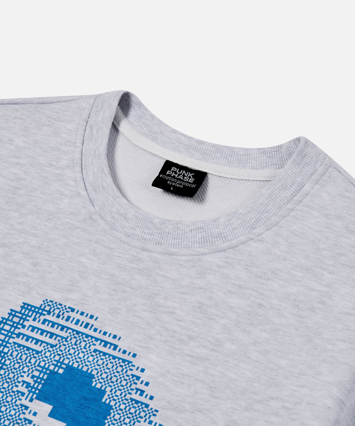 펑크페이즈(PUNKPHASE) Pixel Donut Sweatshirt Melange Gray