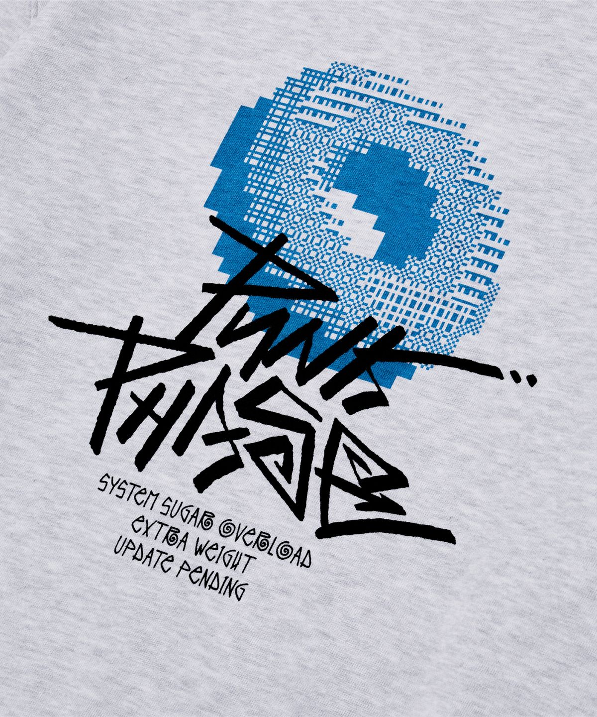 펑크페이즈(PUNKPHASE) Pixel Donut Sweatshirt Melange Gray