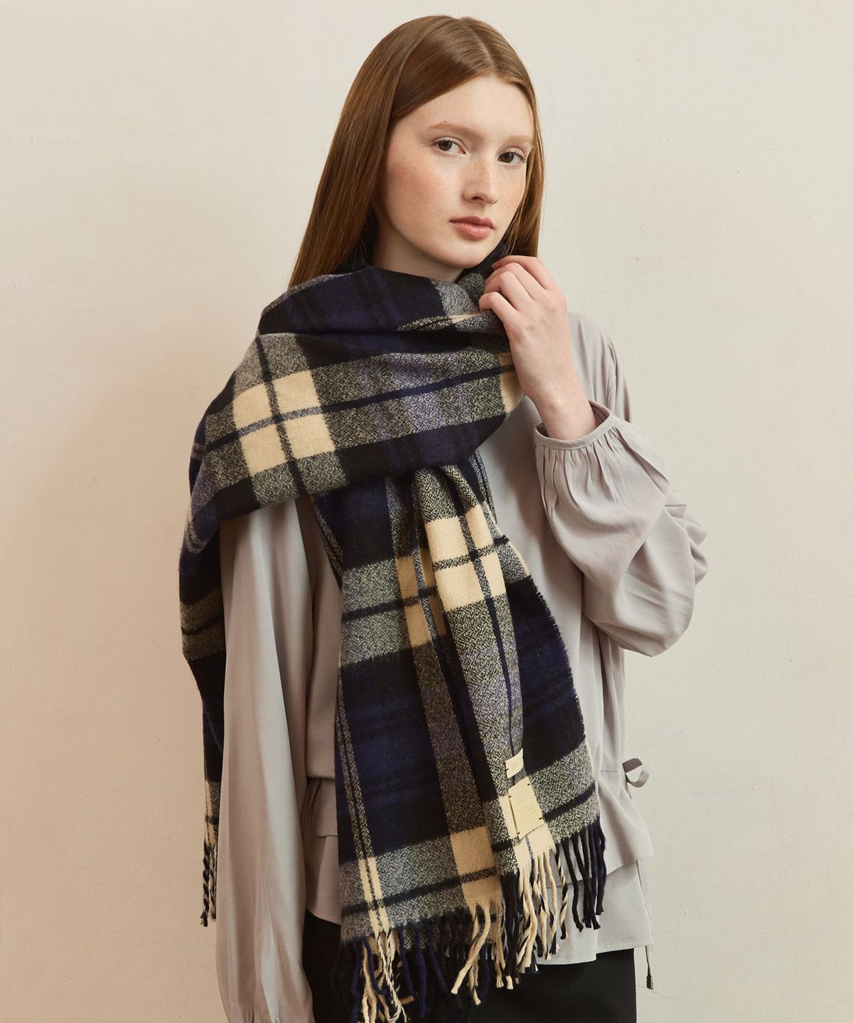 어다울(ADAUL) [선물포장] Classic tartan big muffler - 5color
