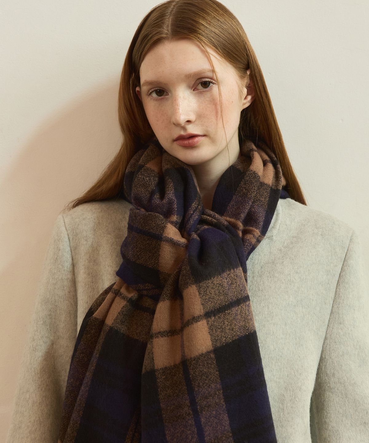 어다울(ADAUL) [선물포장] Classic tartan big muffler - 5color