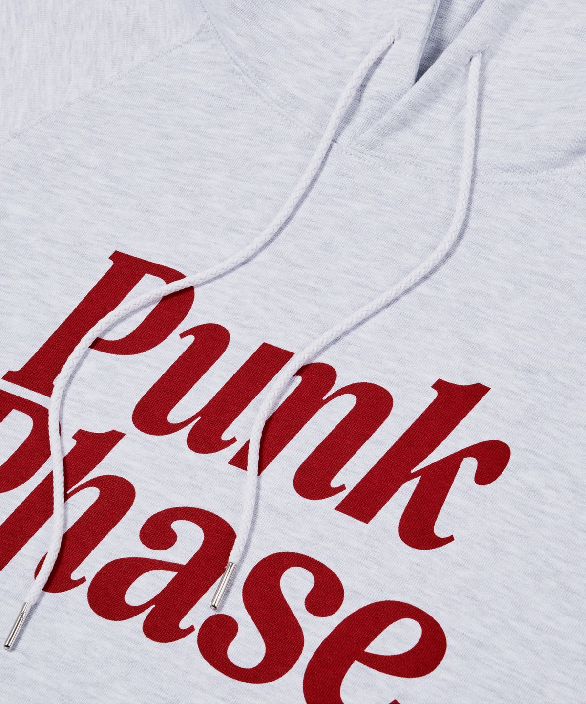 펑크페이즈(PUNKPHASE) Big PP Logo Hoodie Melange Gray