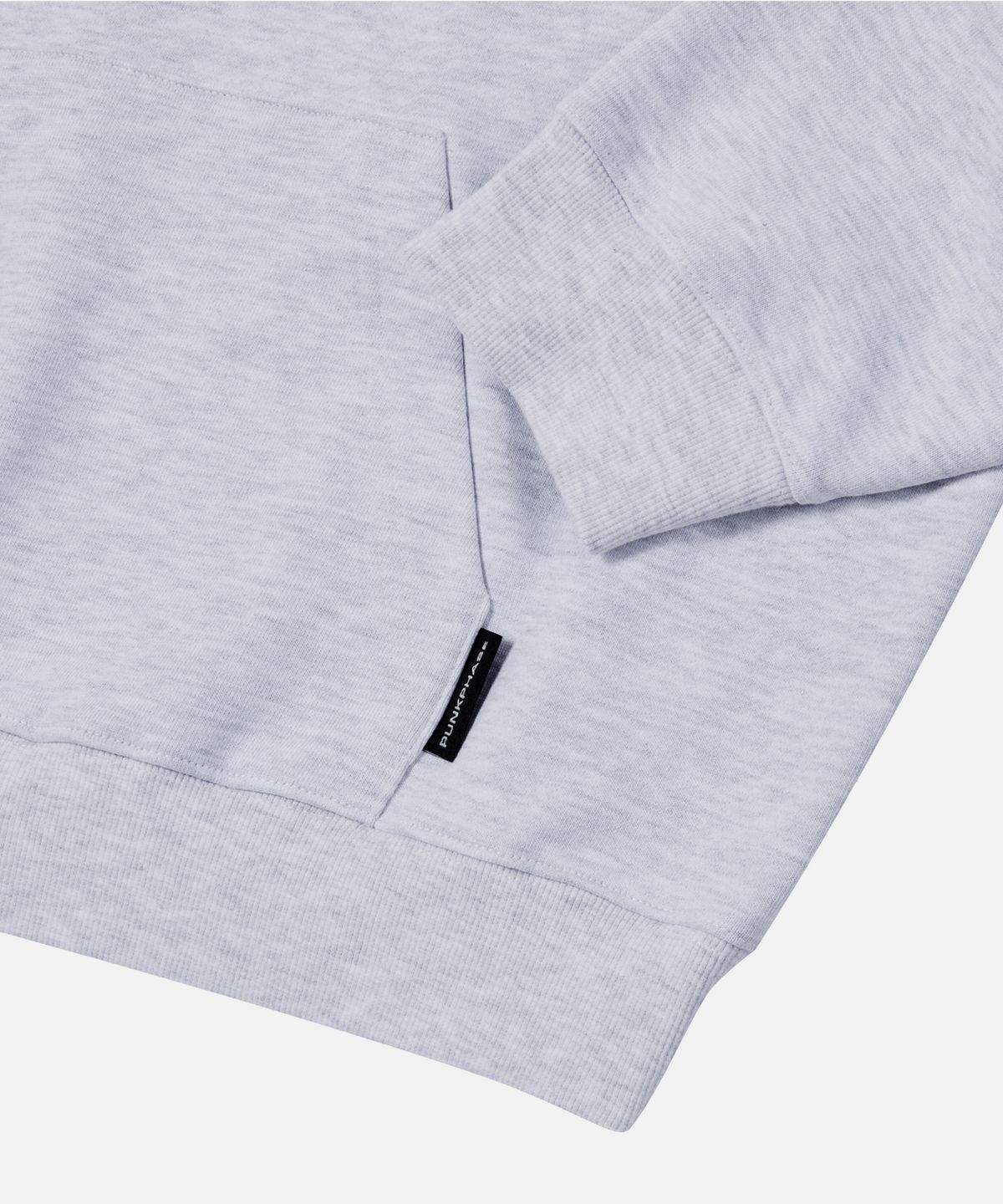 펑크페이즈(PUNKPHASE) Big PP Logo Hoodie Melange Gray