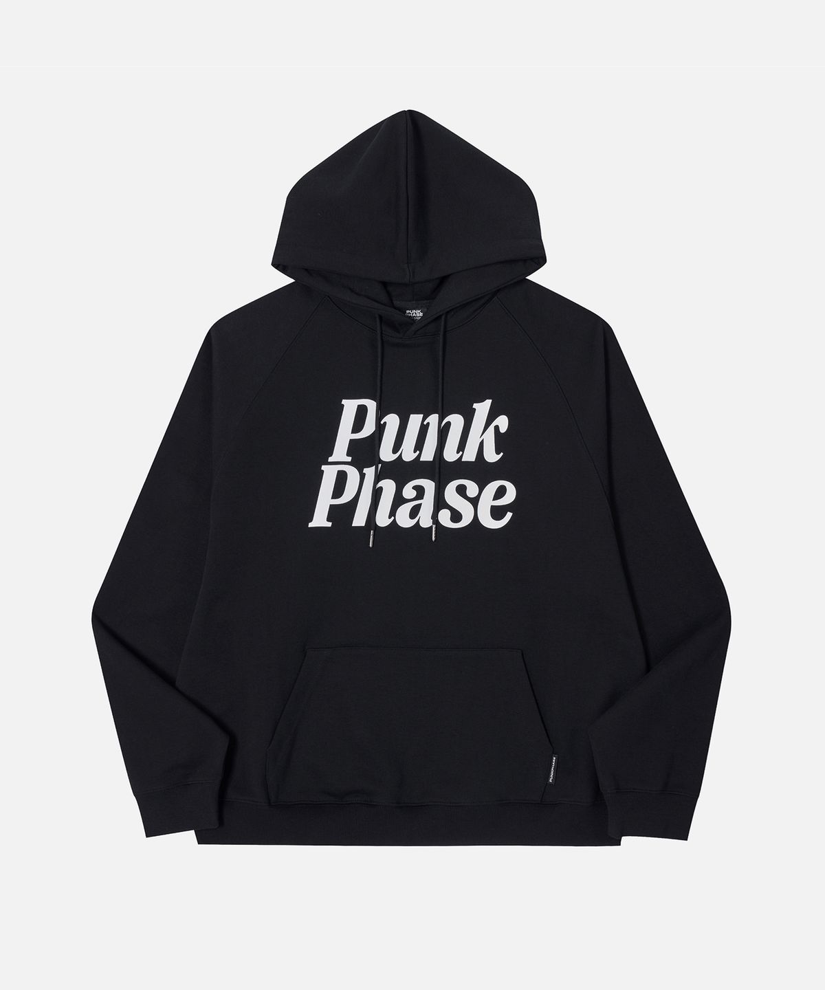 펑크페이즈(PUNKPHASE) Big PP Logo Hoodie Black