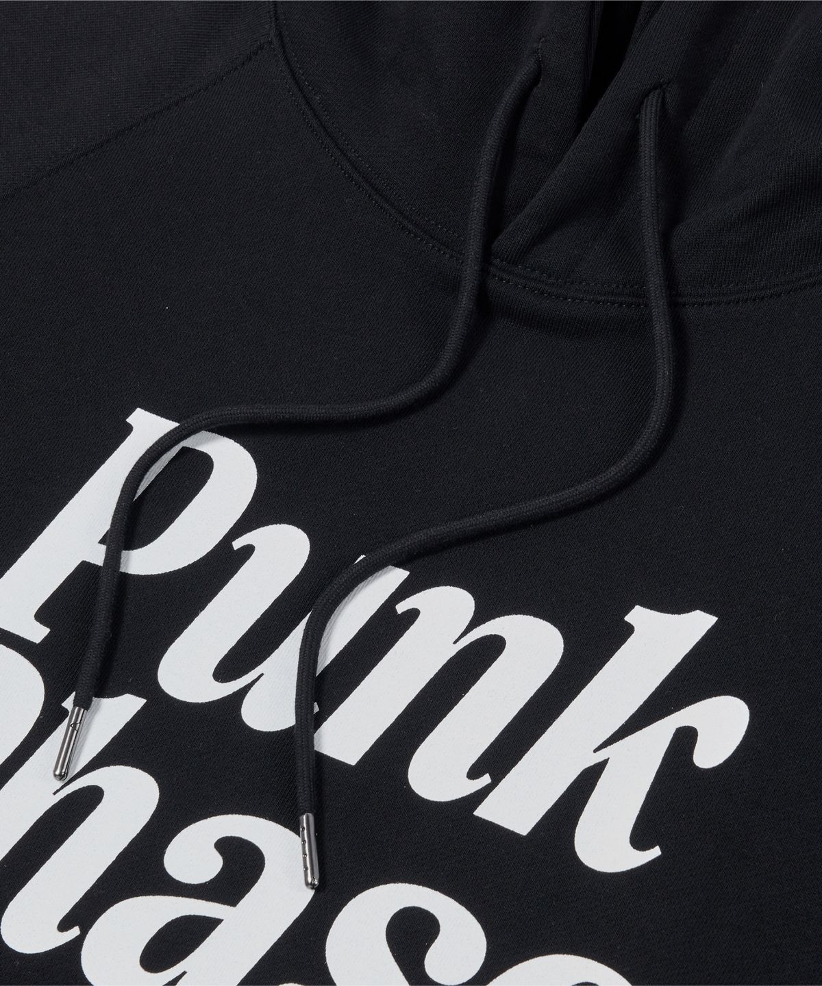 펑크페이즈(PUNKPHASE) Big PP Logo Hoodie Black