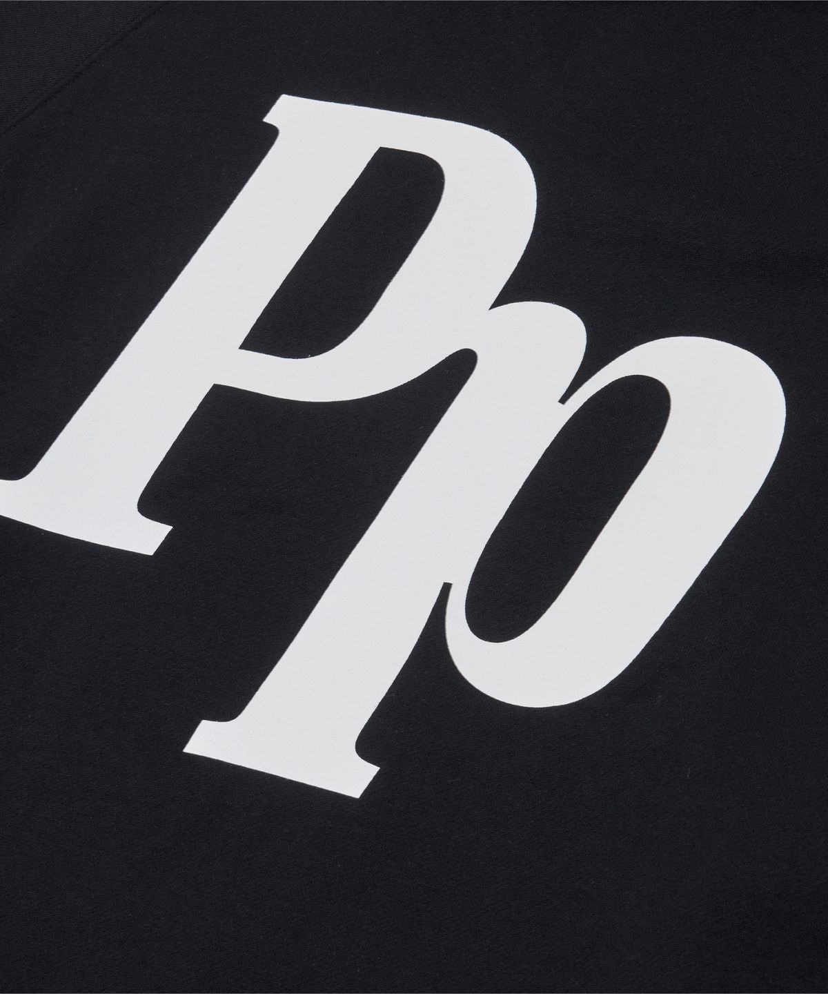 펑크페이즈(PUNKPHASE) Big PP Logo Hoodie Black