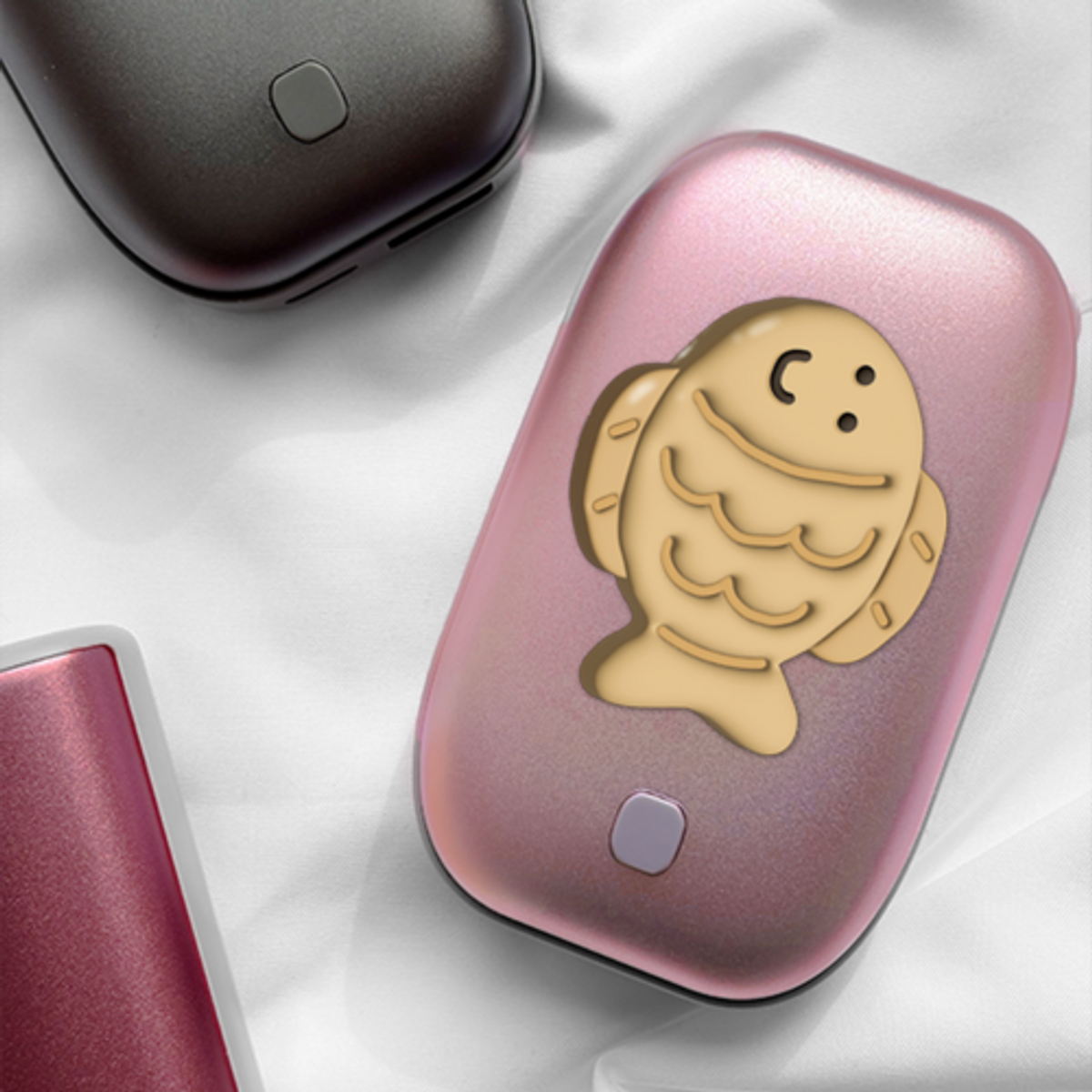 이레케이스앤굿즈(IRECASEGOODS) 귀여운 전자핫팩 양면 손난로 보조배터리겸용 5200mAh 충전식