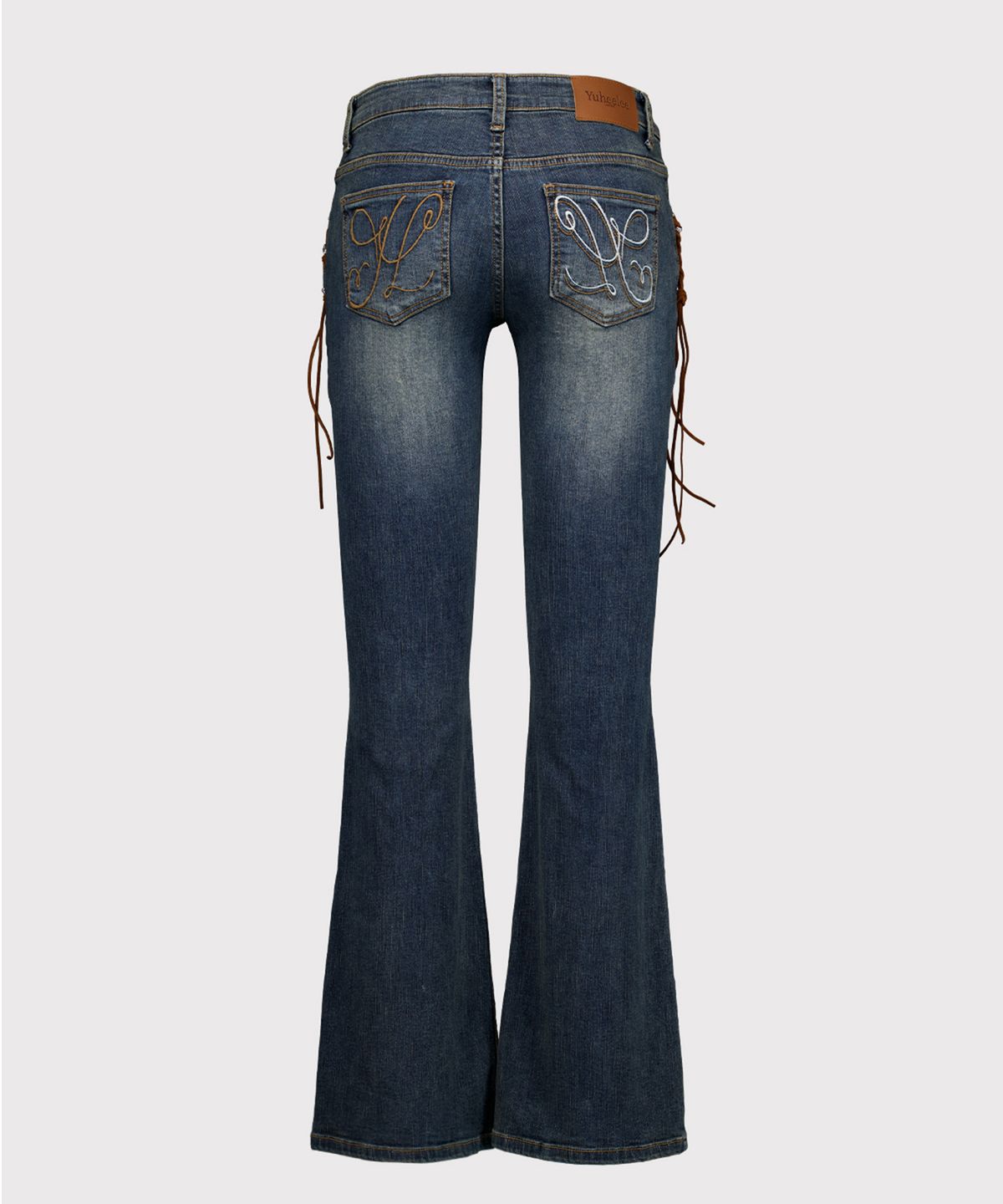 유히리(YUHEELEE) LOW RISE BOOTS CUT DENIM PANTS / VINTAGE BLUE
