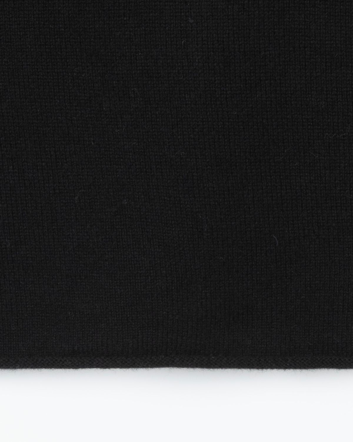 디앤드퀘스천(THEENDQUESTION) Turtle crop knit top / BLACK