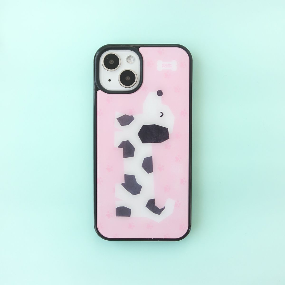 케짐 빌리지(KEZIM VILLAGE) PUPPY PINK case (glass bumper)