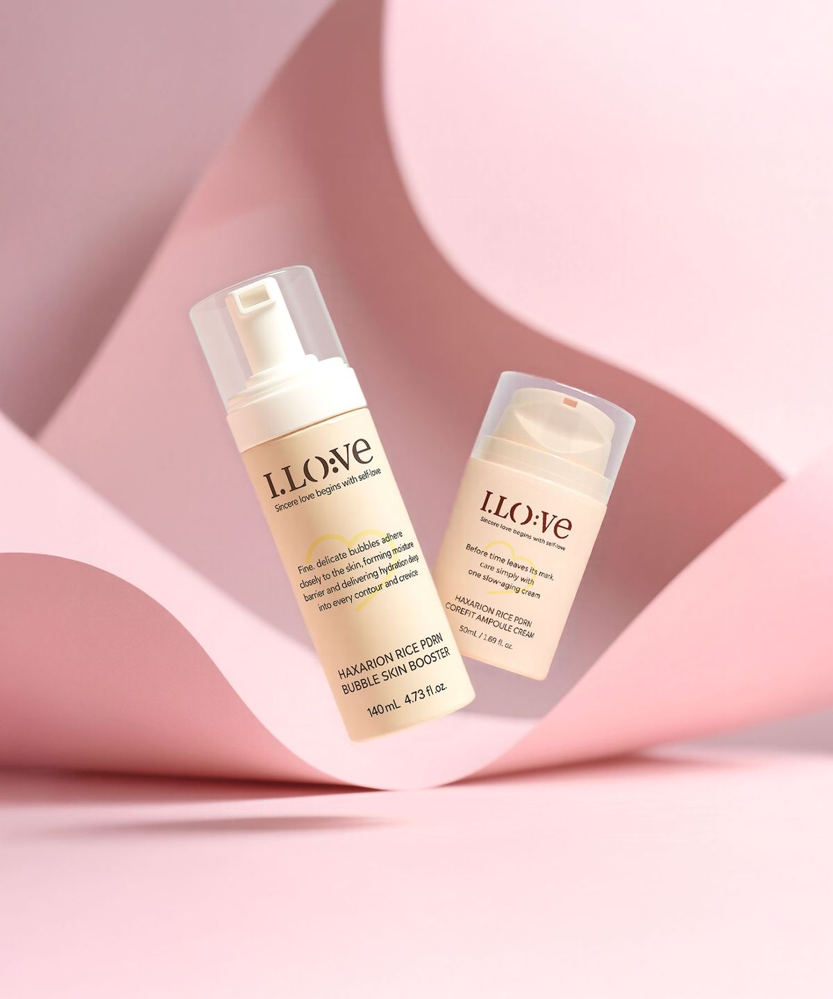 아이로베(ILOVE) [SET] 핵사리온 라이스 피디알엔 코어핏 앰플 크림 50ml + 버블 스킨부스터 140ml + 톤업 10ml 증정