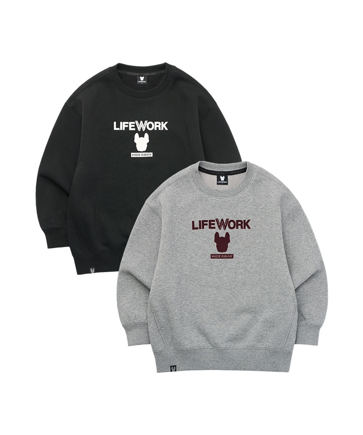 라이프워크 키즈(LIFEWORK KIDS) 키즈) 라독 벨벳 레터링 맨투맨