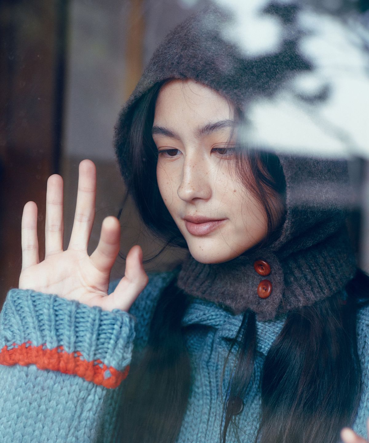 씨타(CITTA) Wool Blended 2 Button Point Balaclava_CTA939(Brown)