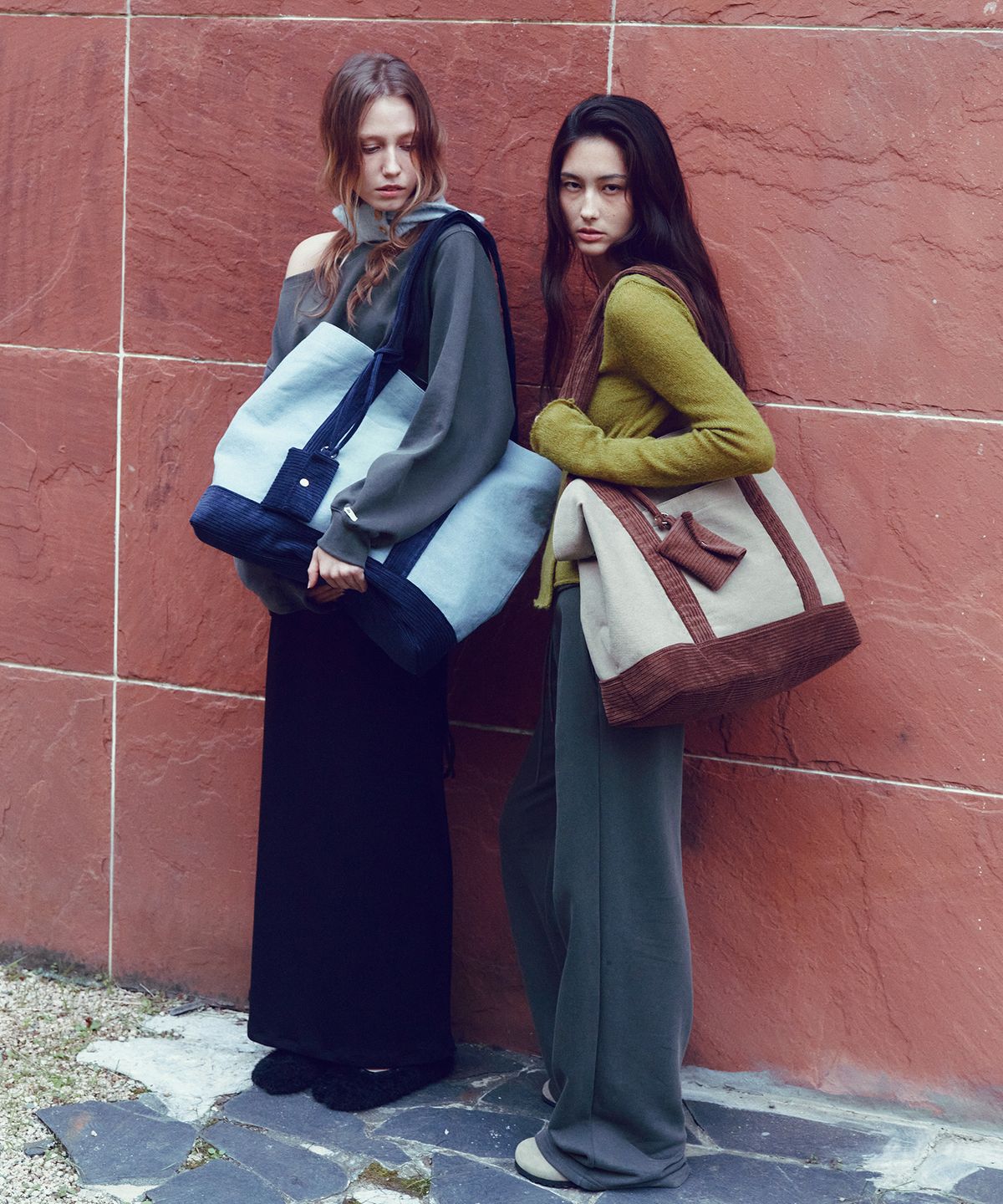씨타(CITTA) Corduroy Canvas Big Shopper Bag_CTA938(Beige)