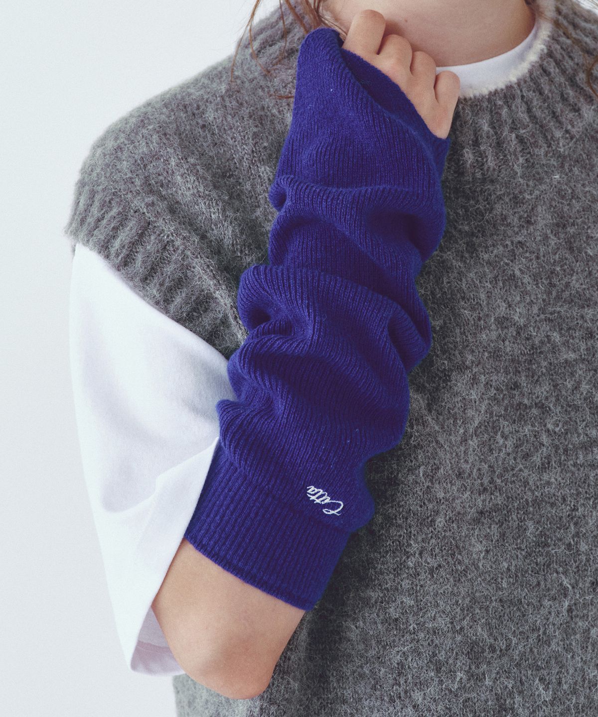 씨타(CITTA) Logo Stitch 2-Way Leg Warmer_CTA937(Blue)