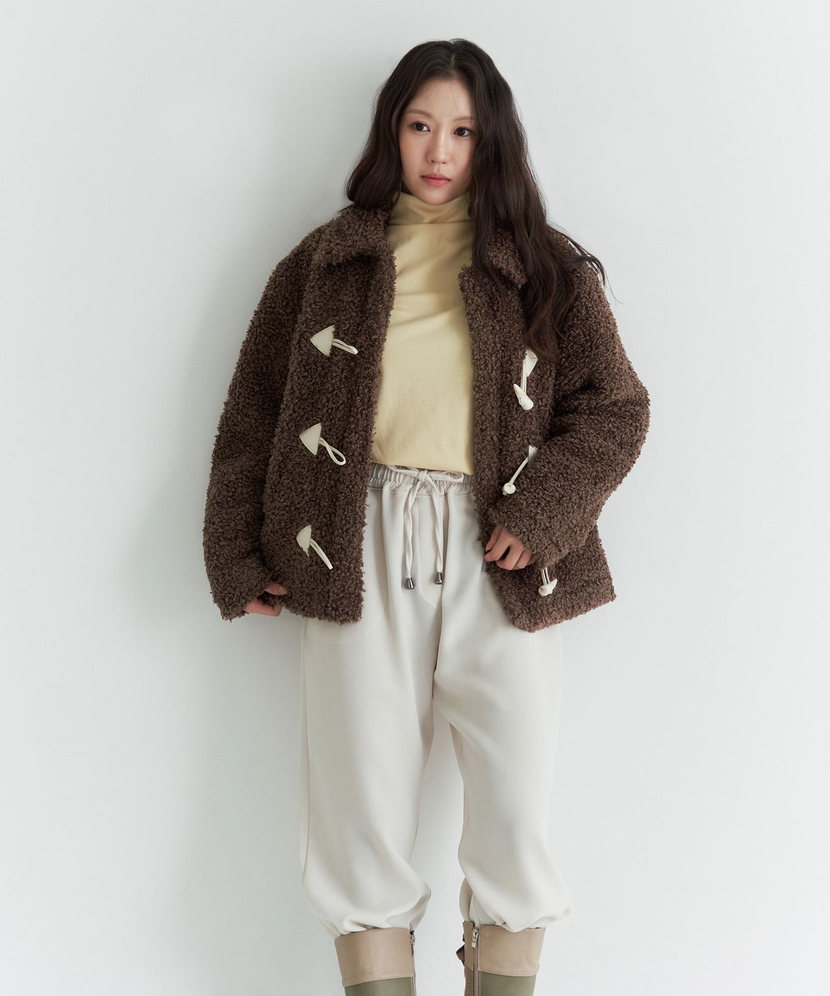플레이오(PLAYO) 뽀글코트 _ Brown