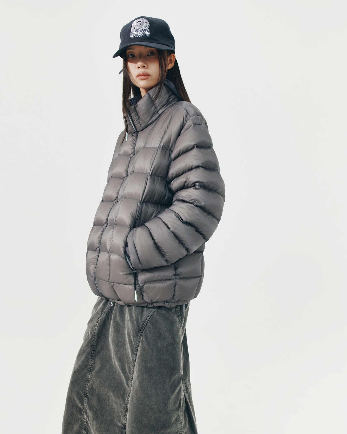 999휴머니티(999HUMANITY) HC 스컬 캡 (페이디드 네이비)