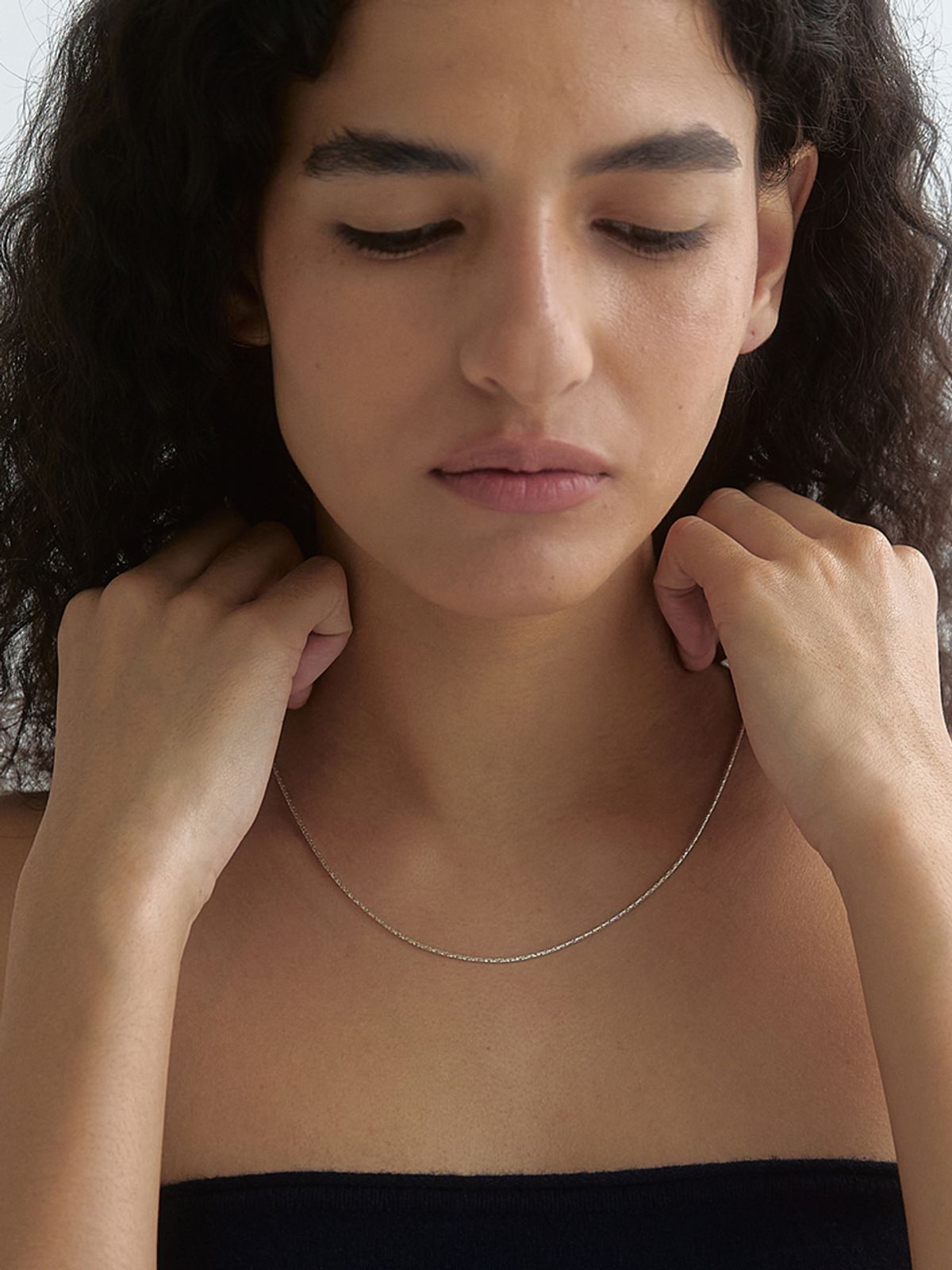 미메시(MIMESI) [925 silver] Rope Snake Chain Necklace