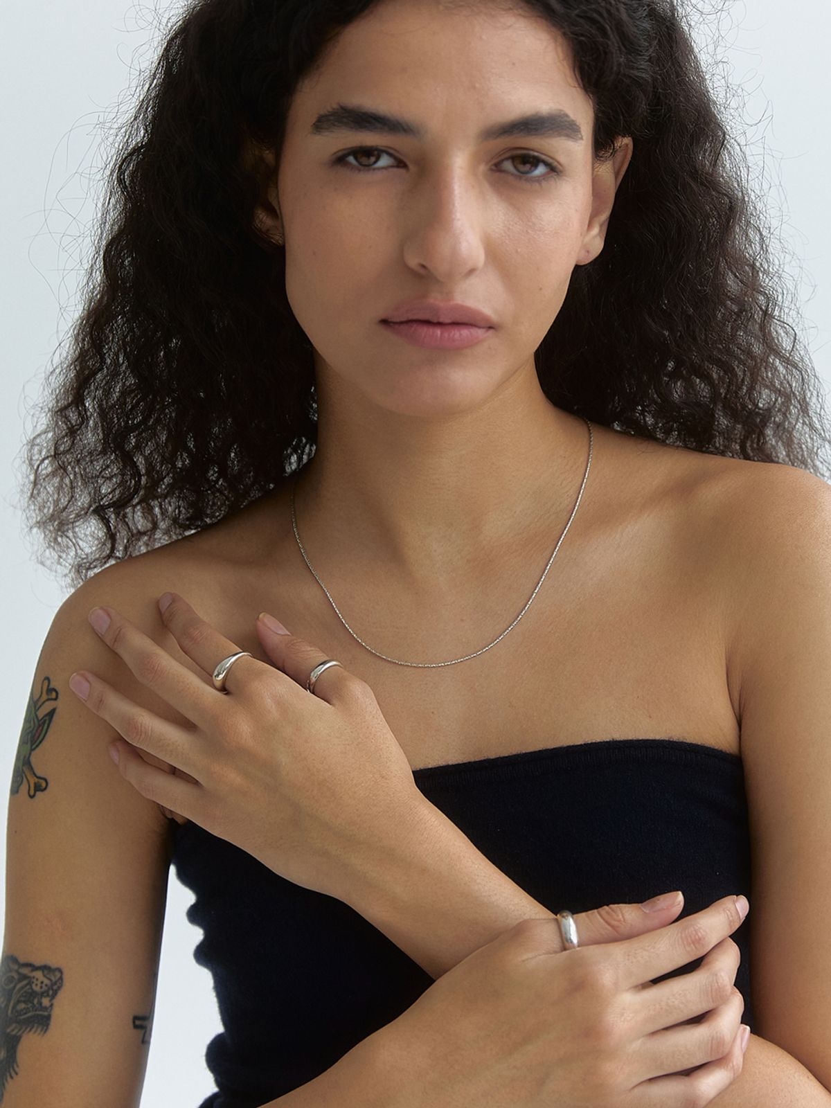 미메시(MIMESI) [925 silver] Rope Snake Chain Necklace