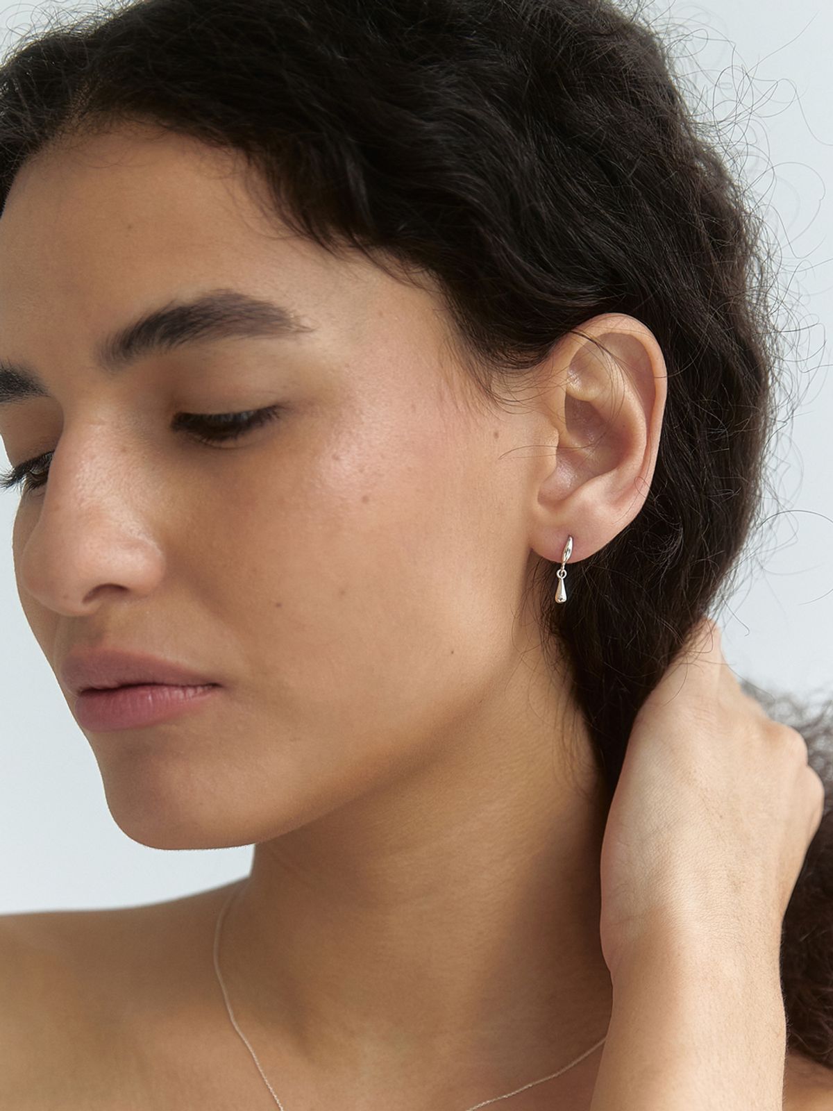 미메시(MIMESI) [925 silver] Mini Drop Earring