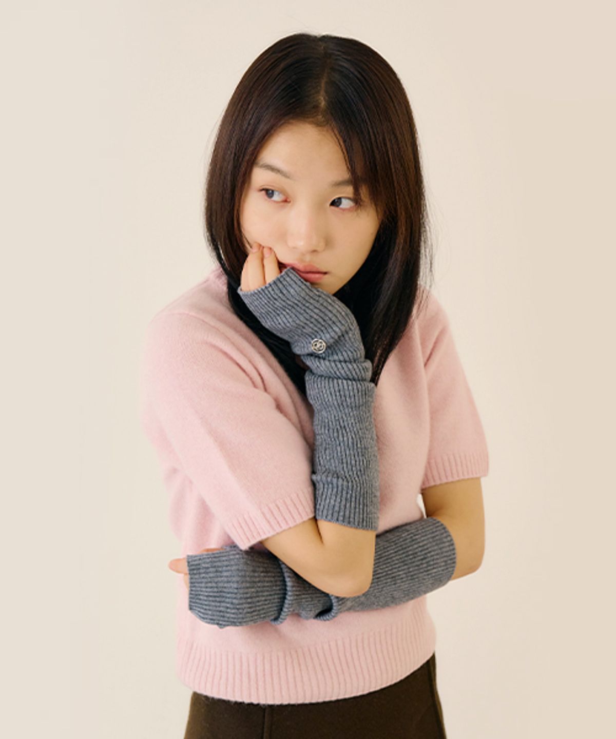 마른파이브(MARN5) 넉넉 멜로우 골지 핸드워머_7colors