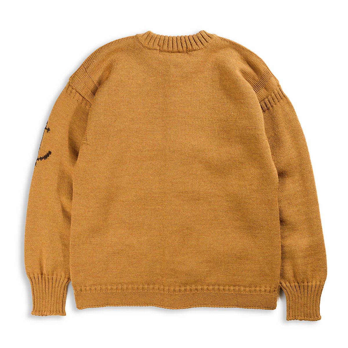 건지 울른스(Guernsey Woollens) 피셔맨 홀가먼트 가디건 - 카멜