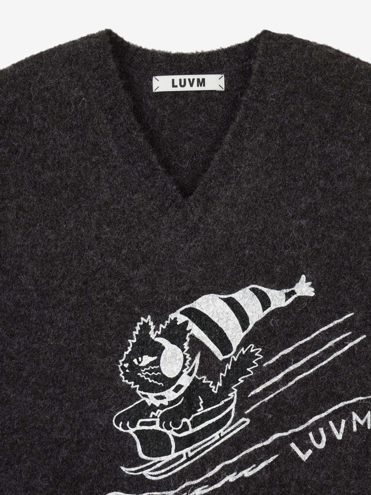 엘유브이엠(LUVM) WINTER MITCHI KNIT VEST_MELANGE GRAY