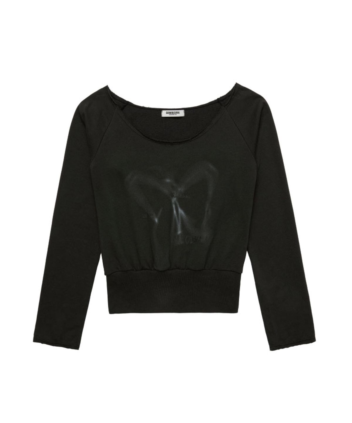 구월십일(GUWOLSIBIL) FLUTTER TOP CHARCOAL