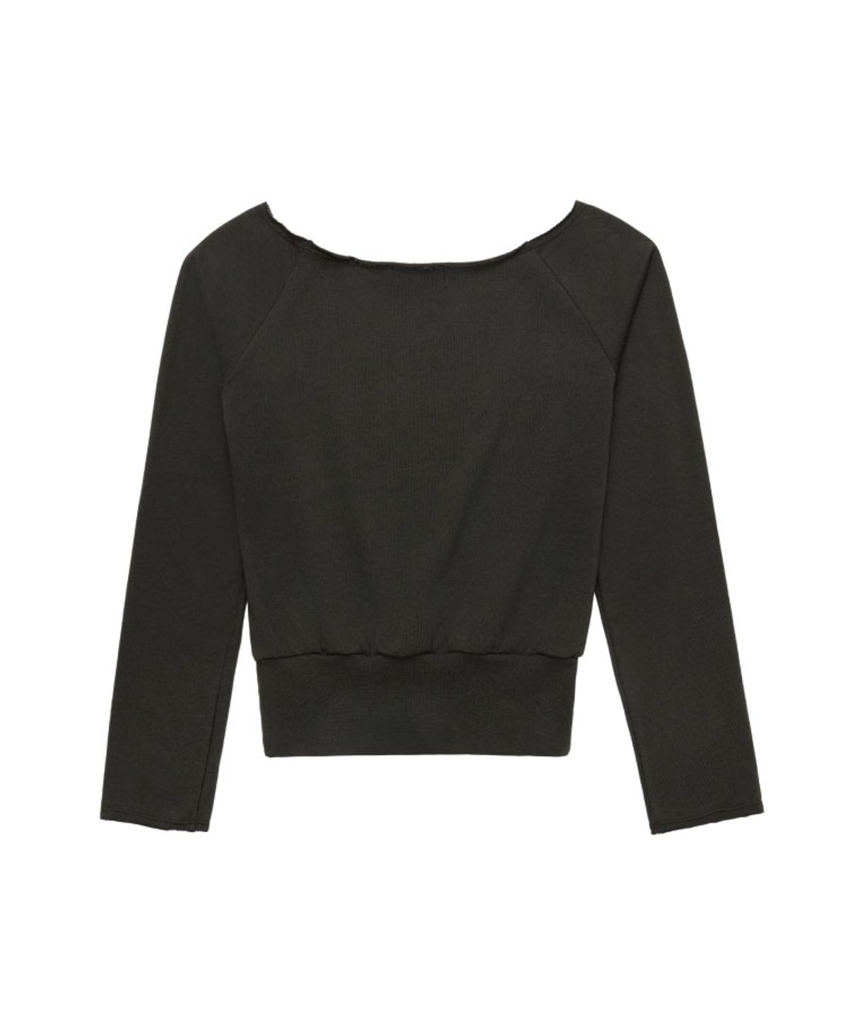 구월십일(GUWOLSIBIL) FLUTTER TOP CHARCOAL