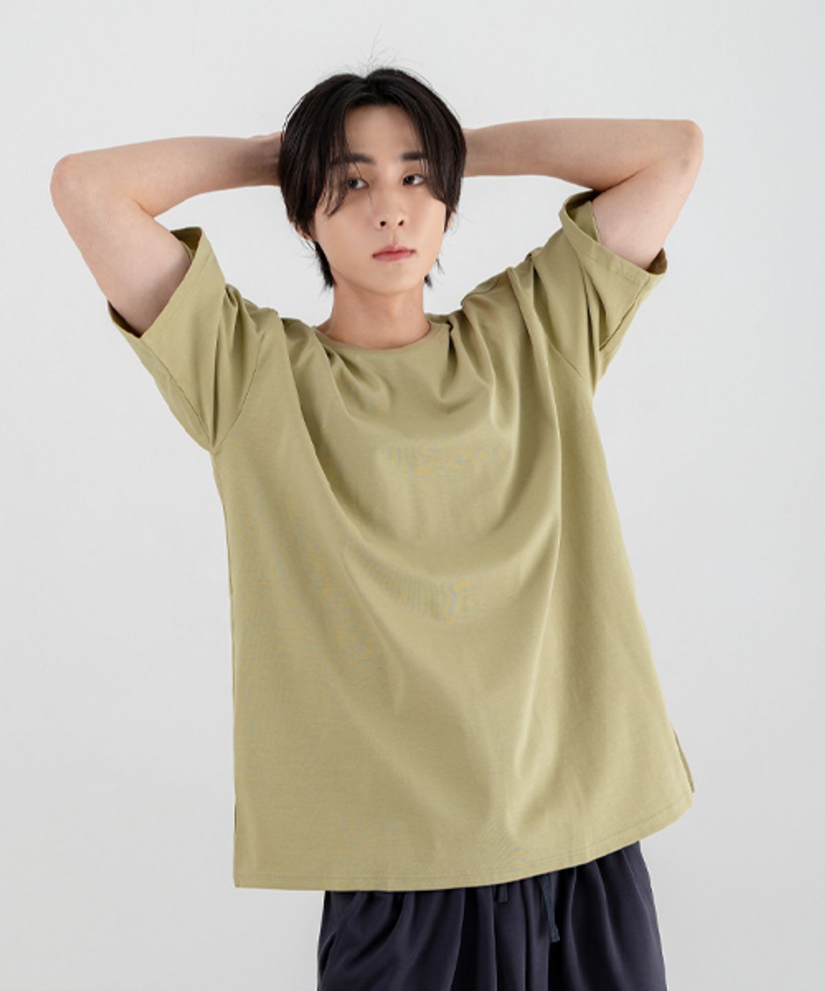 모어아웃(MOREOUT) 여성요가복 뉴트럴 루즈핏 티셔츠 4TT5469