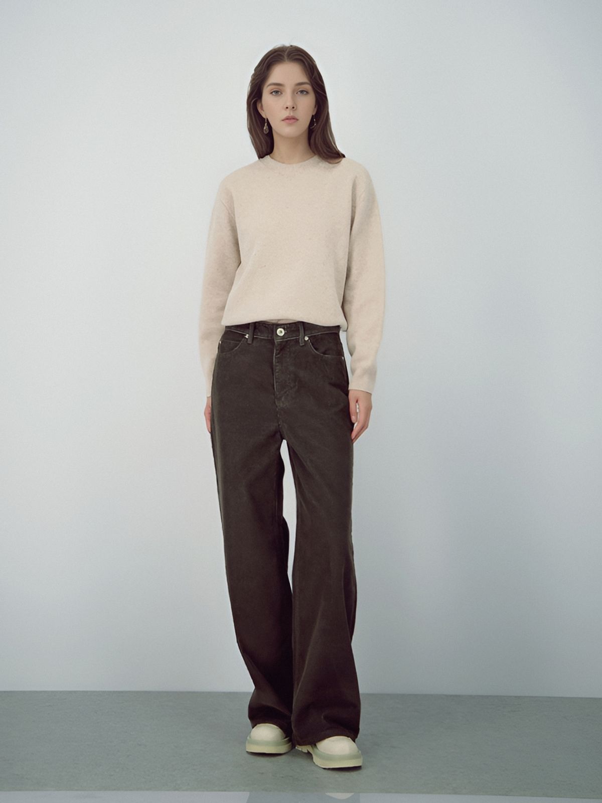 아쿠드(ACUD) Corduroy Structure Pants _Khaki