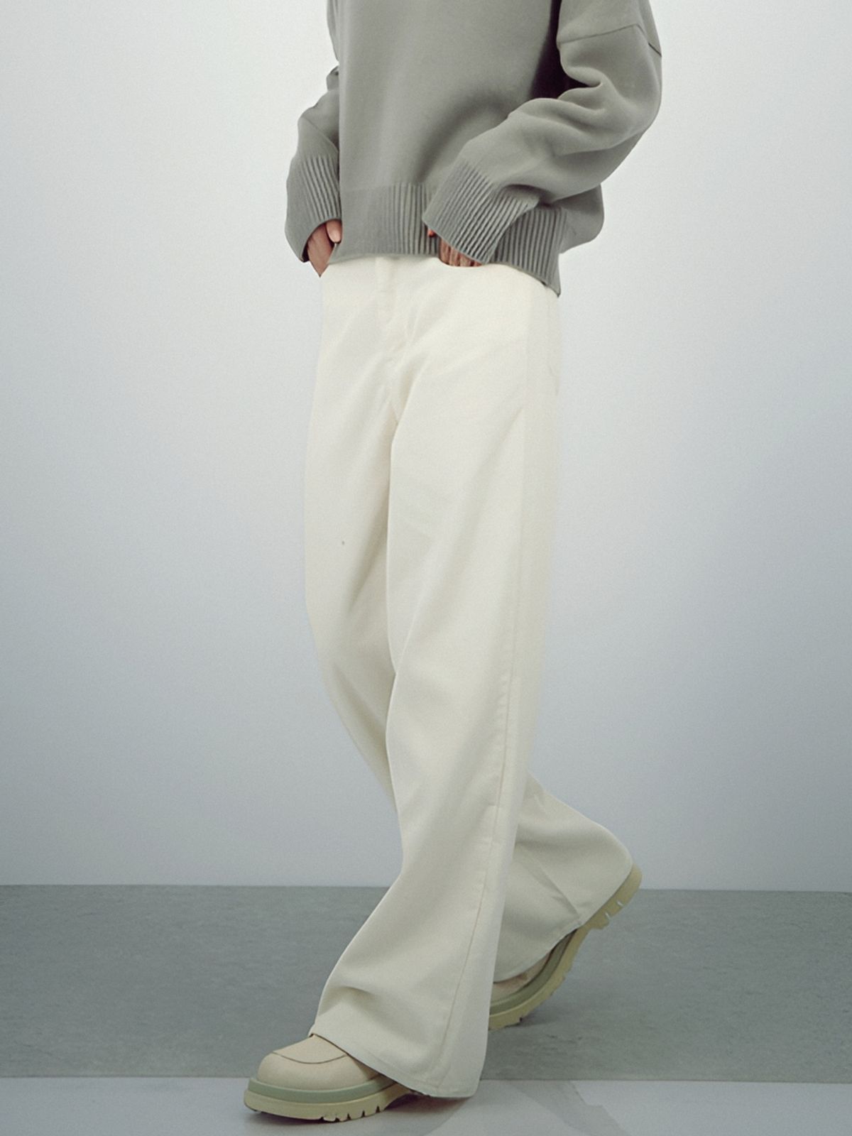 아쿠드(ACUD) Corduroy Structure Pants _Ivory