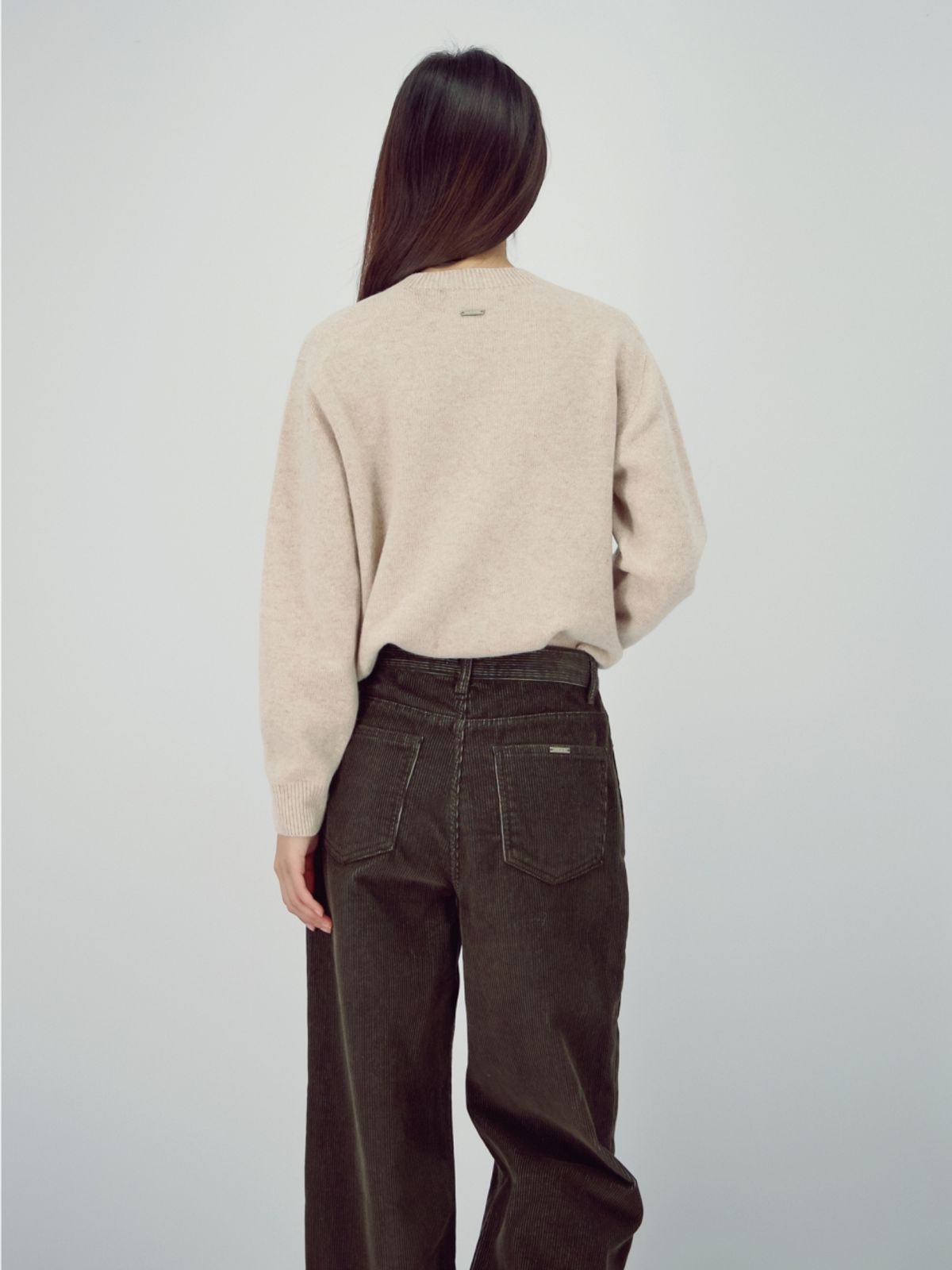 아쿠드(ACUD) Round Wool Knit _Oatmeal