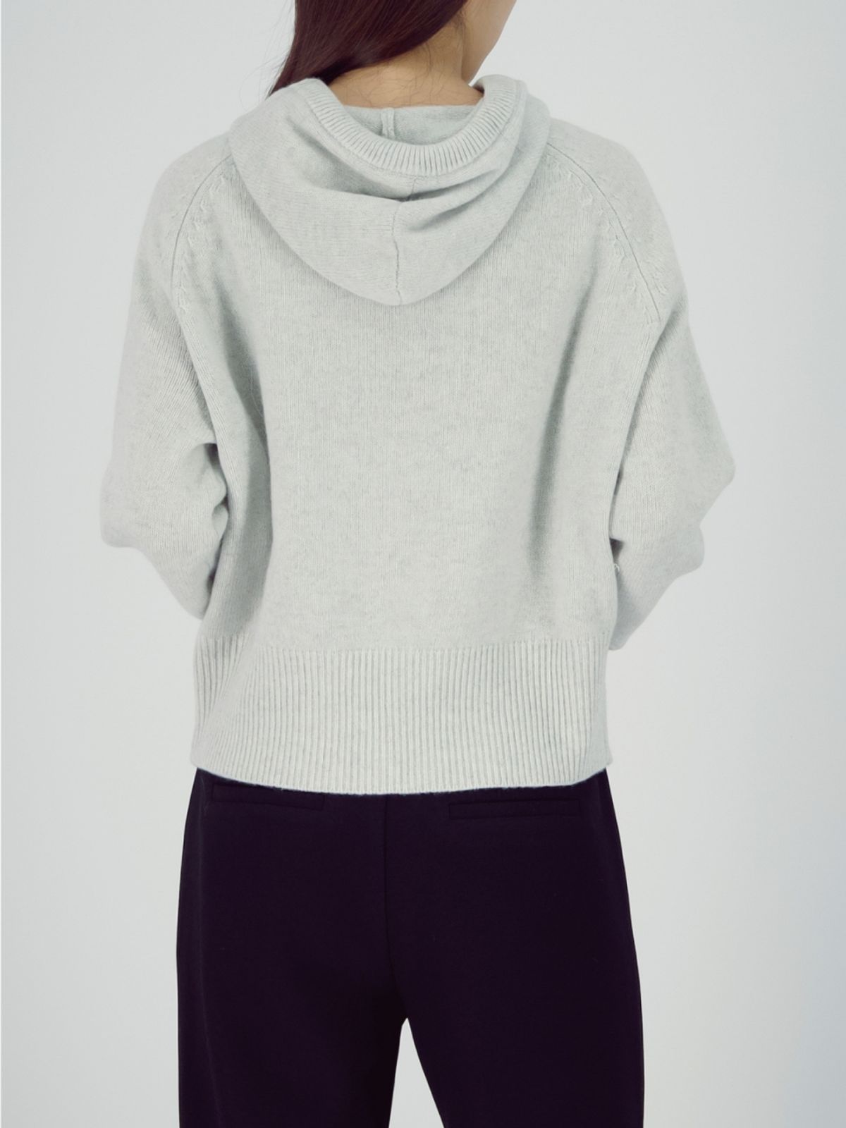 아쿠드(ACUD) Hoodie Wool Knit _L.Grey