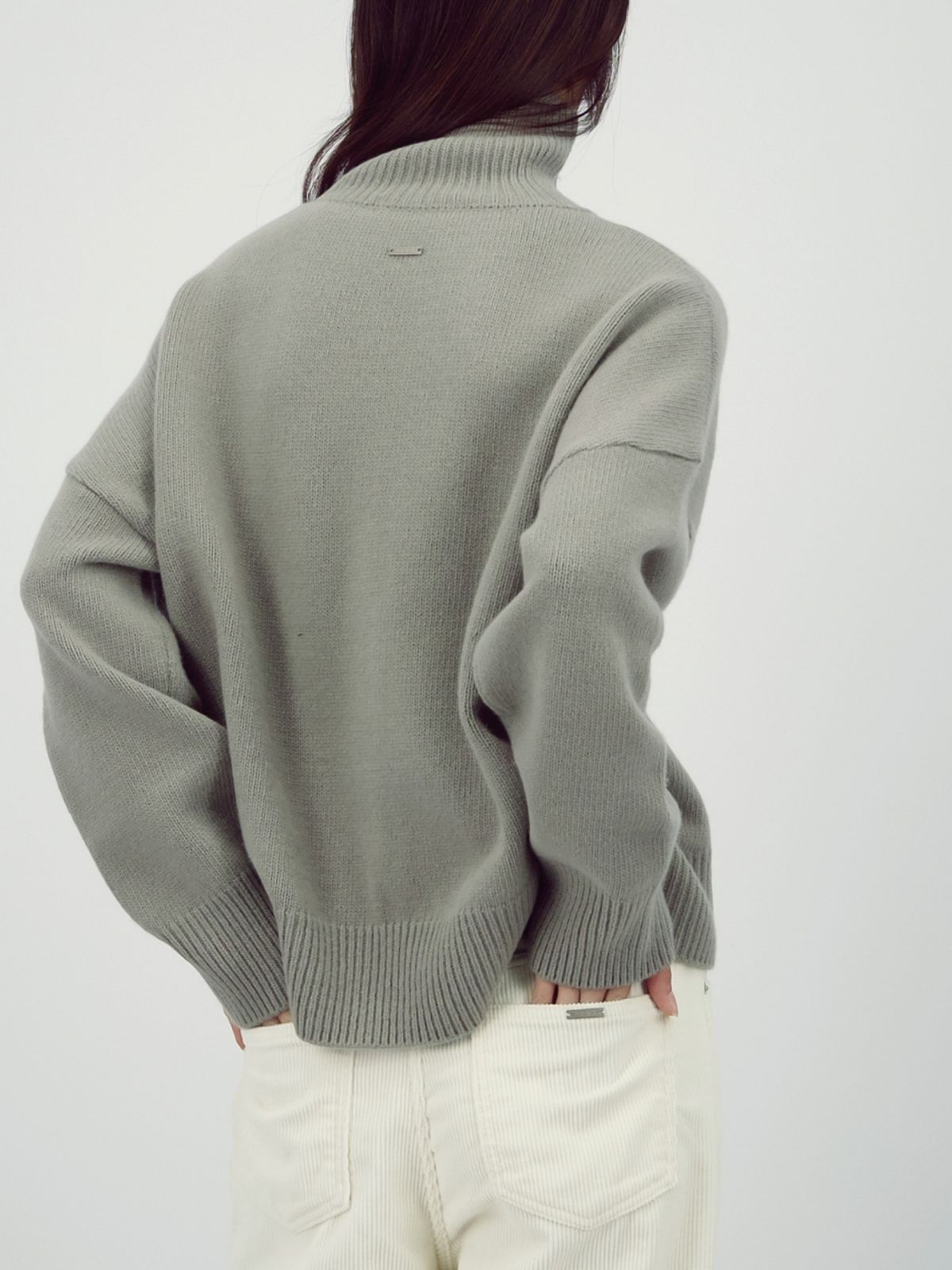 아쿠드(ACUD) Wool Turtle Neck Knit _Grey