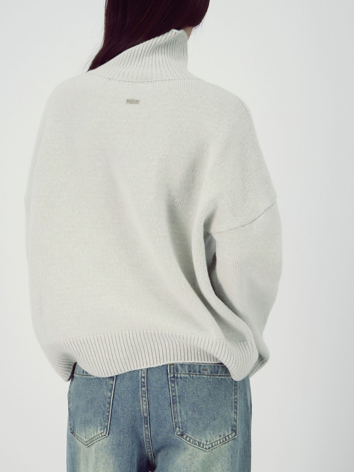 아쿠드(ACUD) Wool Turtle Neck Knit _L.Grey